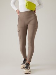 Athleta Beige Headlands Hybrid Cargo Leggings - Image 3 of 5