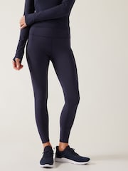 Athleta Navy Blue Rainier High Waisted Pocket Leggings - Image 1 of 6