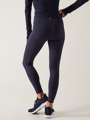 Athleta Navy Blue Rainier High Waisted Pocket Leggings - Image 2 of 6