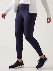 Athleta Navy Blue Rainier High Waisted Pocket Leggings - Image 3 of 6
