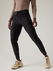 Athleta Black Headlands Hybrid Trek Joggers - Image 1 of 5