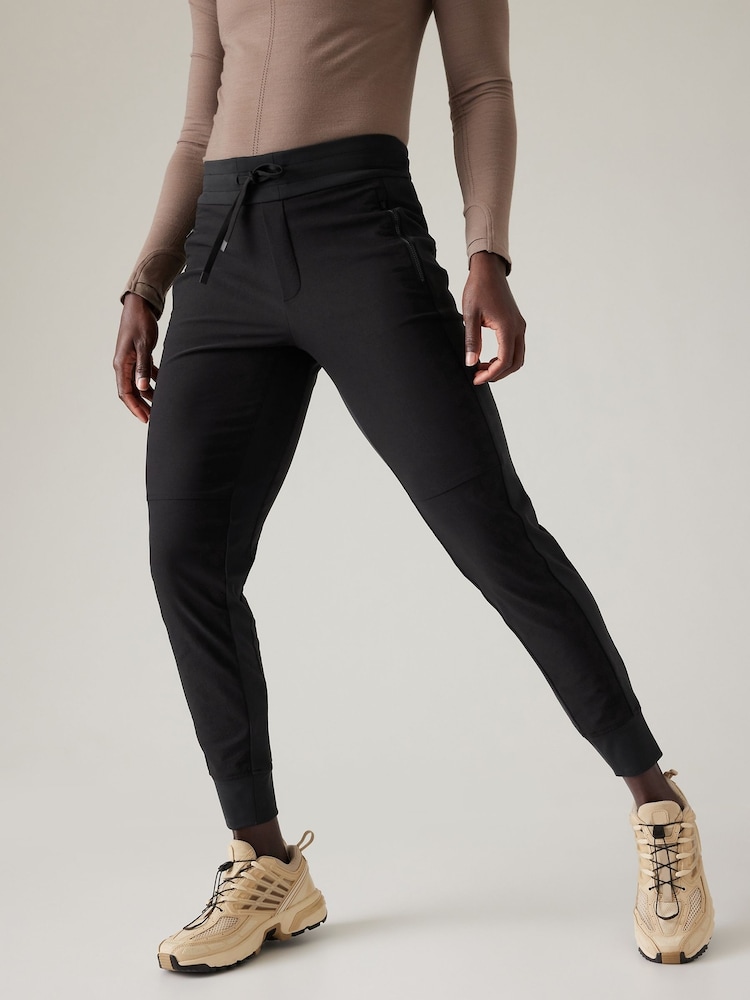 Athleta Black Headlands Hybrid Trek Joggers - Image 1 of 5