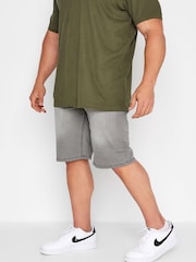 BadRhino Big & Tall Grey Denim Shorts - Image 1 of 4