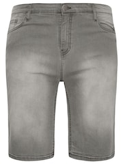 BadRhino Big & Tall Grey Denim Shorts - Image 3 of 4
