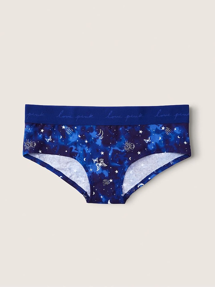 Victoria's Secret PINK Beaming Blue Constellation Print Logo Hipster Knickers - Image 2 of 2