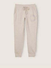 Victoria's Secret PINK Vanilla Bean Shine Cream Fleece Lounge Jogger - Image 3 of 4