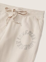 Victoria's Secret PINK Vanilla Bean Shine Cream Fleece Lounge Jogger - Image 4 of 4