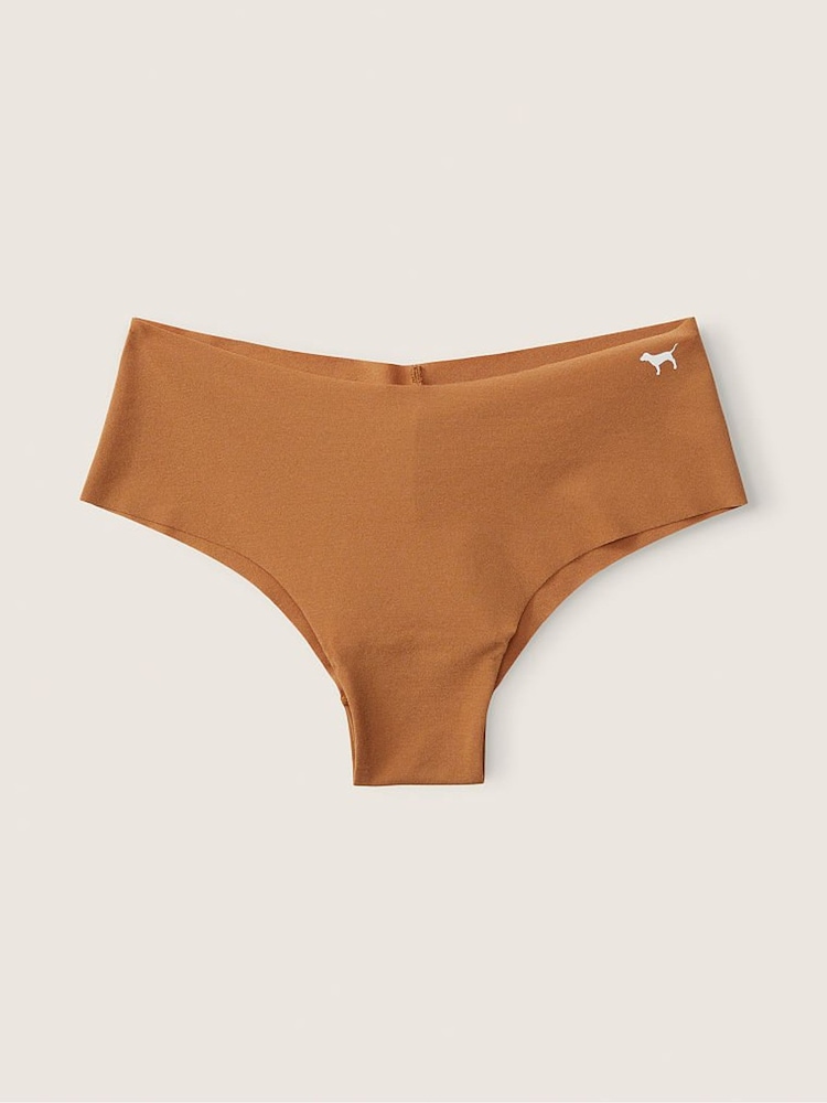 Victoria's Secret PINK Warm Brown No-Show Cheekster Knickers - Image 1 of 1