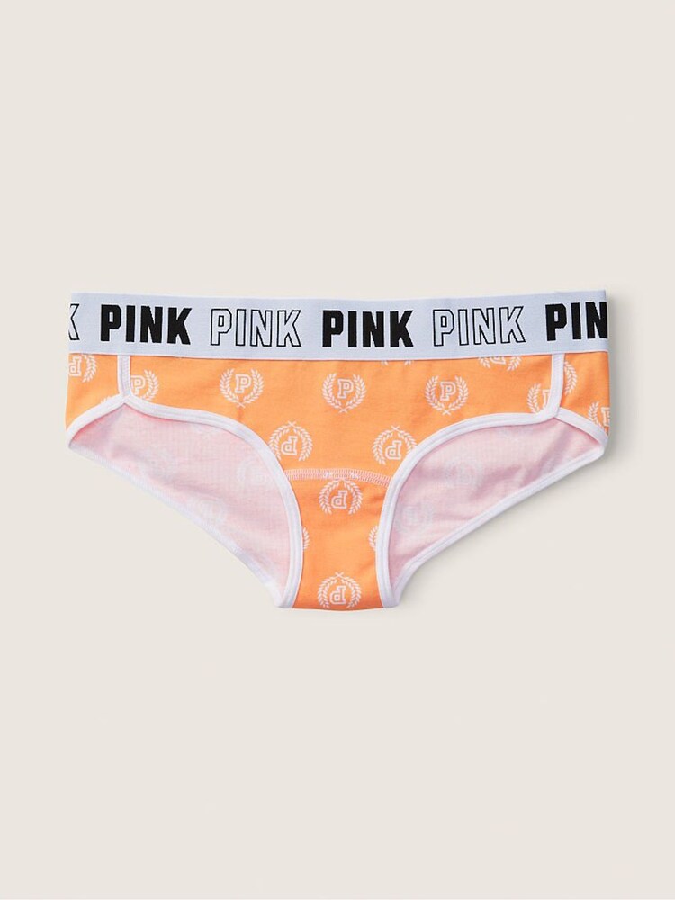 Victoria's Secret PINK Citrus Orange Logo Print Logo Hipster Knickers - Image 2 of 2