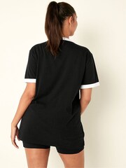 Victoria's Secret PINK Pure Black Short Sleeve T-Shirt - Image 2 of 4