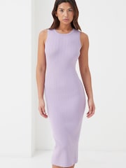 4th & Reckless Purple Effie Knitted Midi Dress - Image 1 of 5