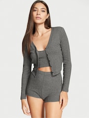Victoria's Secret Stone Grey Cosy Knit 3 Piece Set - Image 1 of 1