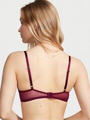 Victoria's Secret Burgundy Purple Embroidered Push Up Bra - Image 2 of 3