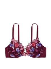 Victoria's Secret Burgundy Purple Embroidered Push Up Bra - Image 3 of 3