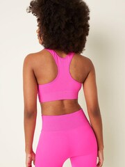 Victoria's Secret PINK Atomic Pink Seamless Lightly Lined Low Impact Racerback Sports Bra - Image 2 of 4