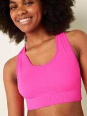 Victoria's Secret PINK Atomic Pink Seamless Lightly Lined Low Impact Racerback Sports Bra - Image 3 of 4