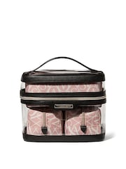 Victoria's Secret Black Pink Logo 4 in 1 Makeup Bag - Image 1 of 4