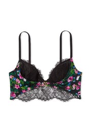 Victoria's Secret Moonlit Garden Print Black So Obsessed Unlined Corset Top - Image 4 of 4