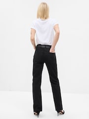 Gap Black High Waisted Straight 90s Loose Jeans - Image 2 of 7