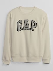 Gap Cream Relaxed Original Logo Sweatshirt - Image 1 of 1