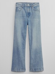 Gap Light Blue Cropped High Waist Wide Leg Jeans - Image 5 of 7