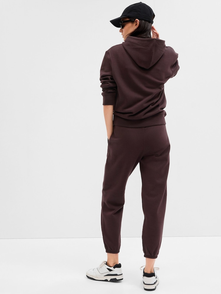 Gap Brown Vintage Arch Logo Fleece-Lined Joggers - Image 2 of 3