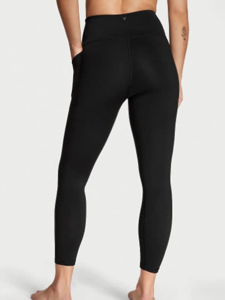 Victoria's Secret Black Ruched Pocket Legging - Image 2 of 4 Victoria's Secret Black Ruched Pocket Legging - Image 2 of 4