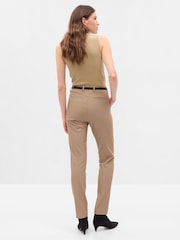 Gap Brown Mid Rise Slim Printed Trousers - Image 2 of 5