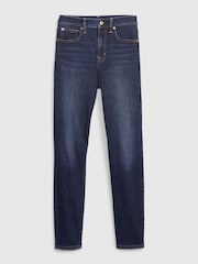 Gap Dark Wash Blue High Waisted Classic Stretch True Skinny Jeans - Image 7 of 7