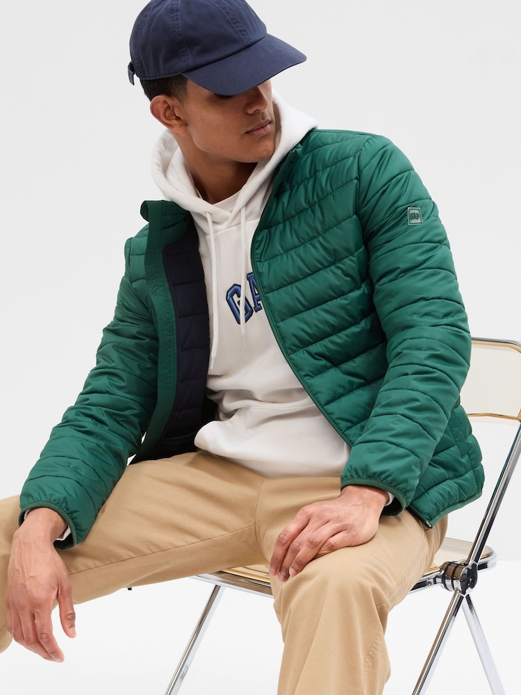 Gap Green ColdControl Puffer Jacket - Image 1 of 2