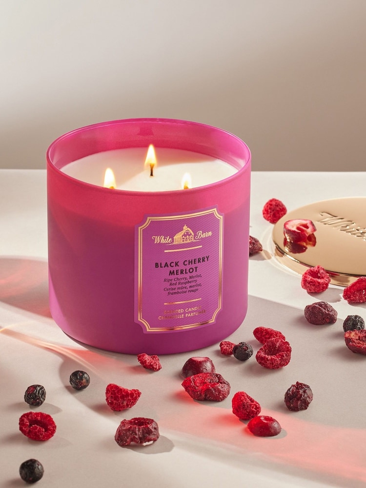 Bath & Body Works Black Cherry Merlot 3-Wick Candle 14.5 oz / 411 g - Image 1 of 3
