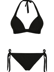 South Beach Black Moulded Soft Halter Neck Bikini - Image 5 of 5
