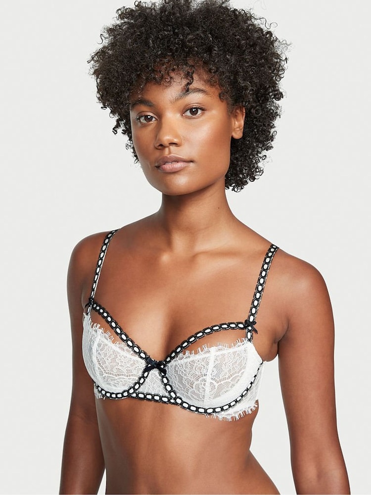 Victoria's Secret Coconut White Unlined Balcony Lace Unlined Balcony Bra - Image 1 of 3