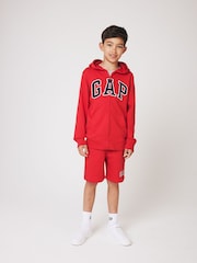 Rot - Gap Joggingshorts zum Hineinschlüpfen mit Logo (4–13 Jahre) - Bild 2 von 8