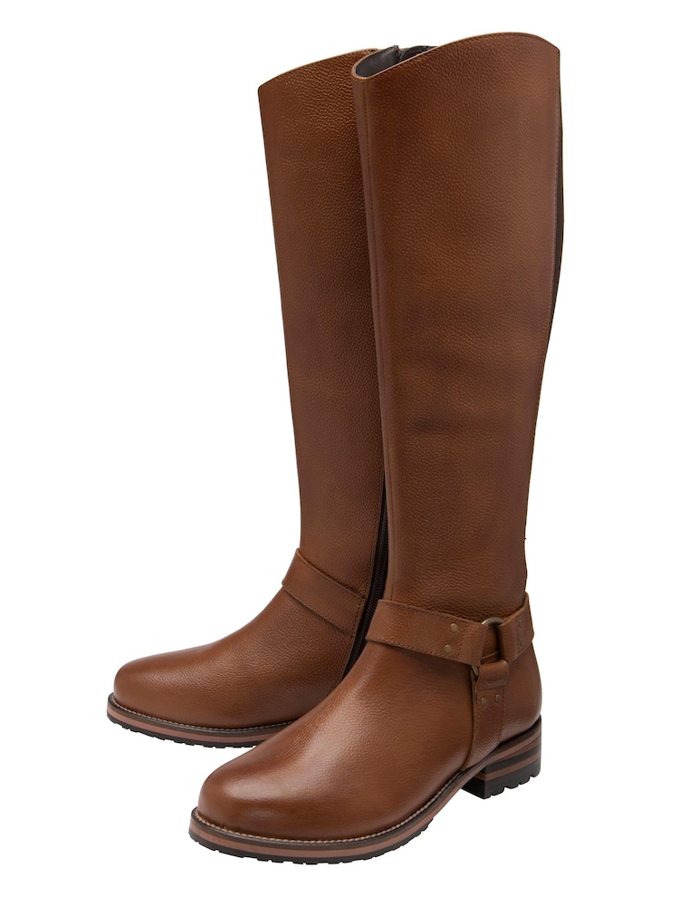Ravel Brown Knee High Boot - Image 2 of 4 Ravel Brown Knee High Boot - Image 2 of 4