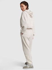 Victoria's Secret PINK Heather Oatmeal Beige Fleece Fleece Joggers - Image 2 of 4