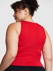 Victoria's Secret PINK Red Pepper Modal Cropped Sleep Tank Top - Image 2 of 3