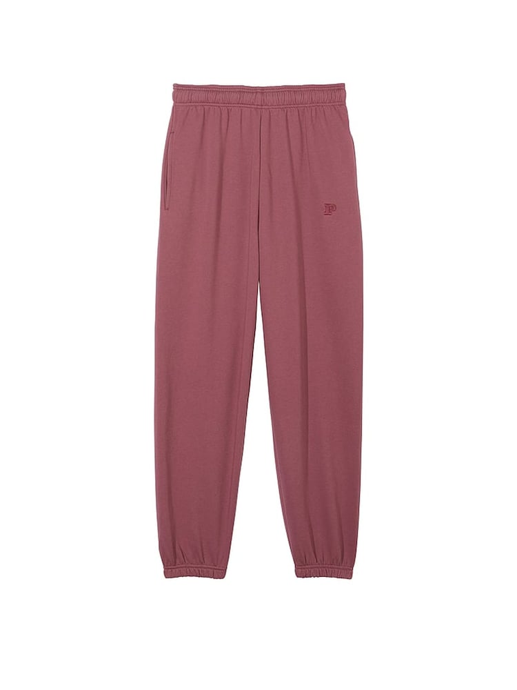 Victoria's Secret PINK Morning Rose Pink Fleece Cuffed Jogger - Image 3 of 3 Victoria's Secret PINK Morning Rose Pink Fleece Cuffed Jogger - Image 3 of 3