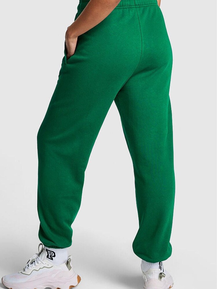 Victoria's Secret PINK Garnet Green Fleece Cuffed Jogger - Image 2 of 3