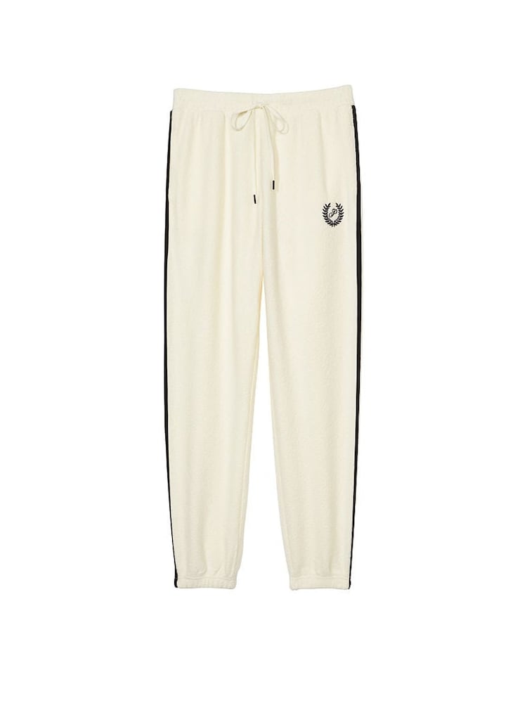 Victoria's Secret Creamer Beige Reverse Fleece Jogger - Image 4 of 4