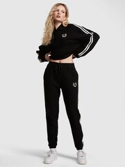 Victoria's Secret Pure Black Reverse Fleece Jogger - Image 1 of 4