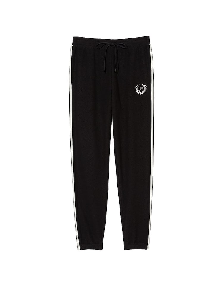 Victoria's Secret Pure Black Reverse Fleece Jogger - Image 4 of 4