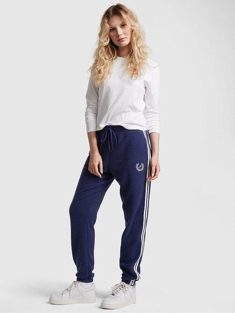 Victoria's Secret Midnight Navy Blue Reverse Fleece Jogger - Image 1 of 4