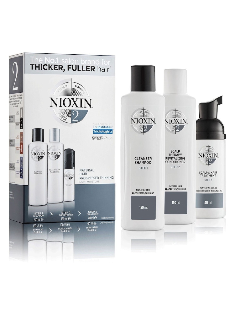 Nioxin 3-Part System 2 Trial Kit for Natural Hair with Progressed Thinning - Image 1 of 5