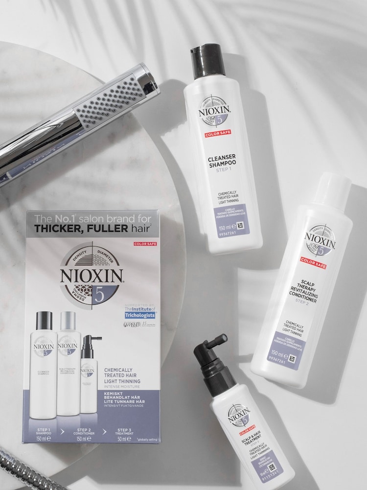 Nioxin 3-Part System 5 Trial Kit for Chemically Treated Hair with Light Thinning - Image 2 of 5