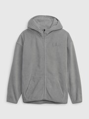 Gap Grey Arch Logo Zip Hoodie - Image 1 of 3