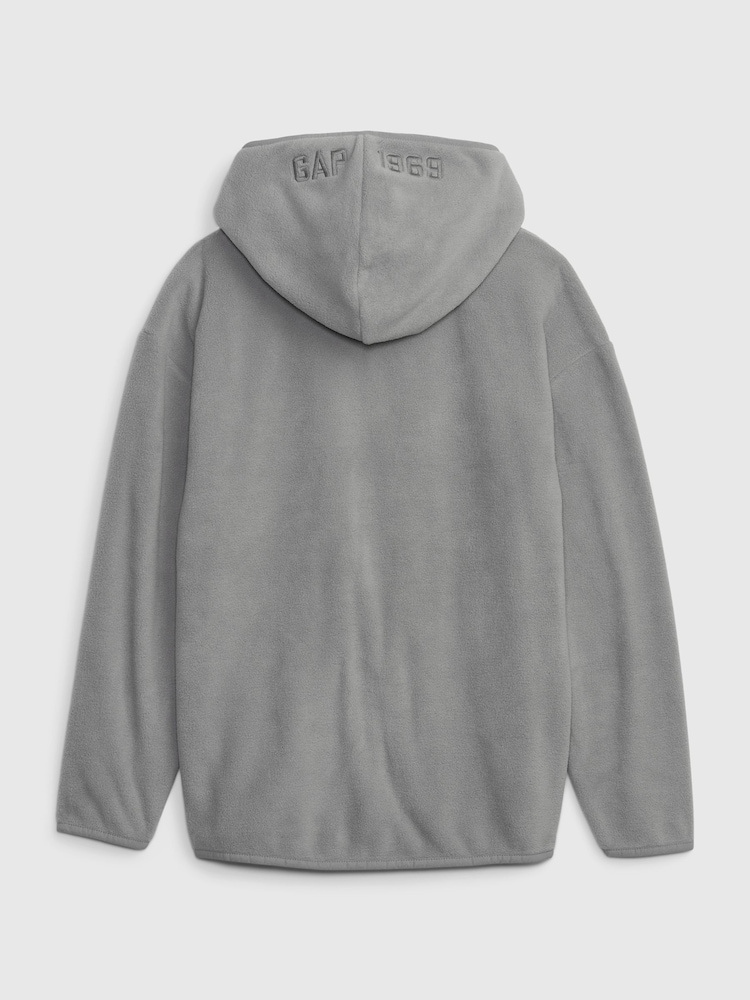 Gap Grey Arch Logo Zip Hoodie - Image 2 of 3