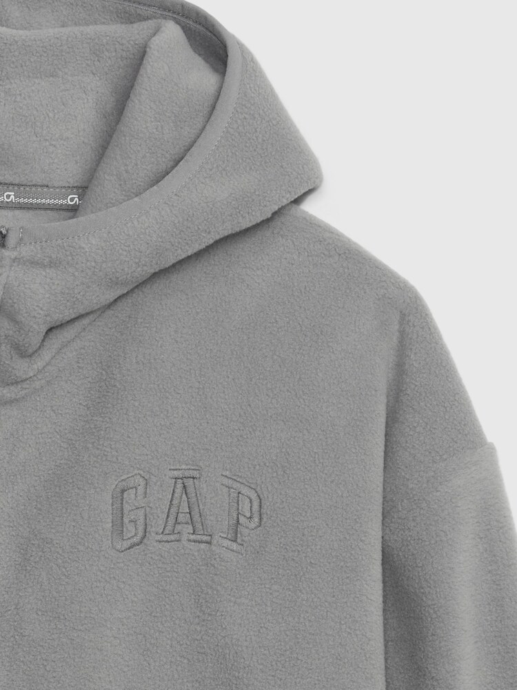 Gap Grey Arch Logo Zip Hoodie - Image 3 of 3