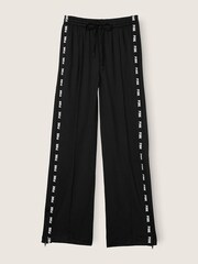 Victoria's Secret PINK Pure Black Wide Leg Full Length Jogger - Image 1 of 4