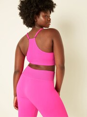 Victoria's Secret PINK Atomic Pink Seamless Lightly Lined Low Impact Sports Bra - Image 2 of 4